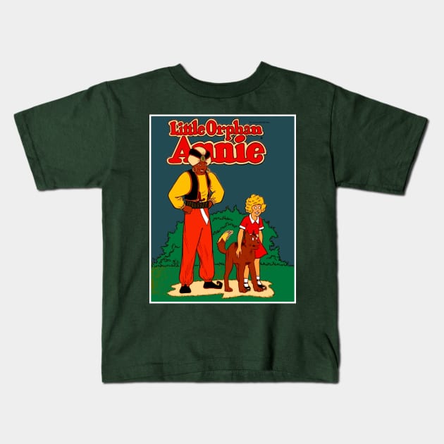 Little Orphan Annie Cartoon Comic Abstract Print Kids T-Shirt by posterbobs